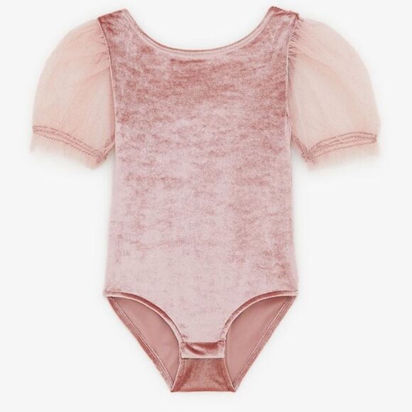 Velvet and tulle bodysuit - Picture 1 of 7